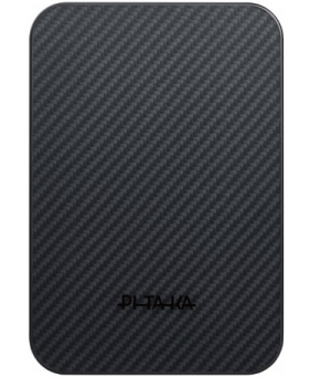 Внешний аккумулятор Pitaka 10000 mAh, Qi2, Черный (PBQ2501) на фоне в магазине Nice case